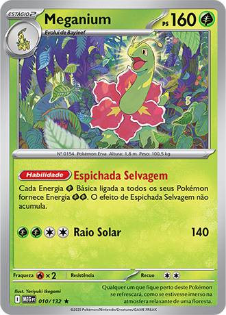 Meganium (010/132) FOIL - Carta Avulsa Pokemon