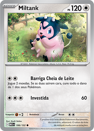 Miltank (106/132) REV FOIL - Carta Avulsa Pokemon