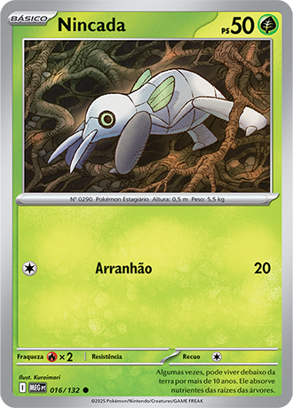 Nincada (016/132) - Carta Avulsa Pokemon