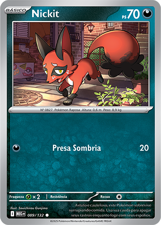 Nickit (089/132) - Carta Avulsa Pokemon
