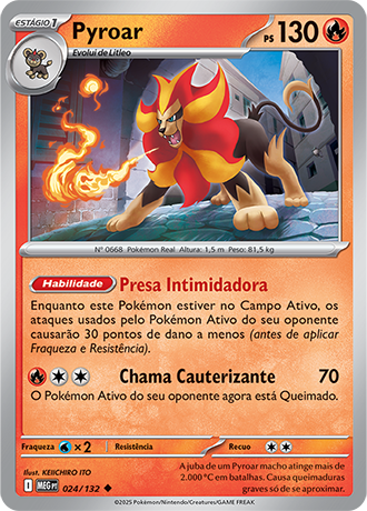 Pyroar (024/132)- Carta Avulsa Pokemon