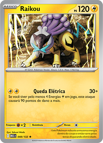 Raikou (048/132) FOIL - Carta Avulsa Pokemon