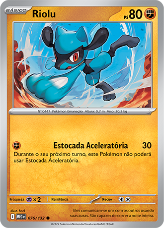 Riolu (076/132) - Carta Avulsa Pokemon