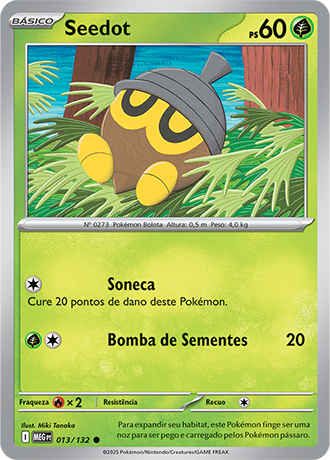 Seedot (013/132) REV FOIL - Carta Avulsa Pokemon