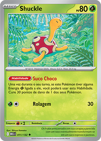 Shuckle (011/132) - Carta Avulsa Pokemon