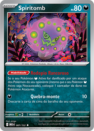 Spiritomb (087/132) - Carta Avulsa Pokemon