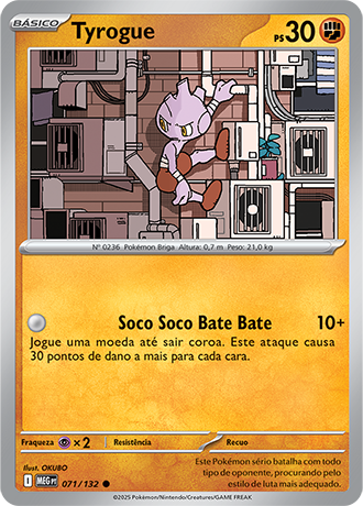 Tyrogue (071/132) - Carta Avulsa Pokemon