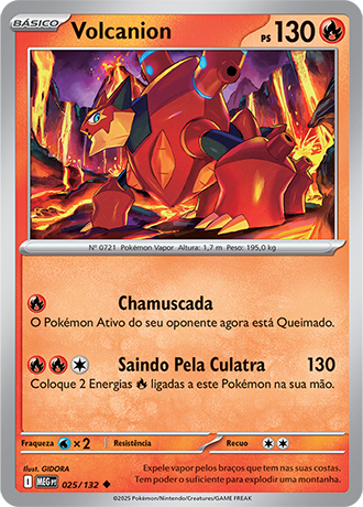 Volcanion (025/132) - Carta Avulsa Pokemon