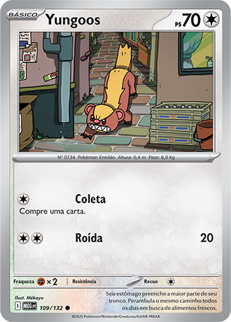 Yungoos (109/132) - Carta Avulsa Pokemon