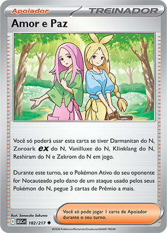 Amor e Paz / Anthea & Concordia (182/217) - Carta Avulsa Pokemon