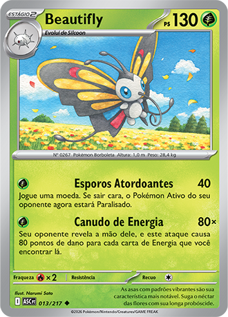 Beautifly (013/217) - Carta Avulsa Pokemon