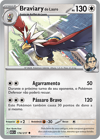 Braviary do Lauro / Larry's Braviary (174/217) - Carta Avulsa Pokemon