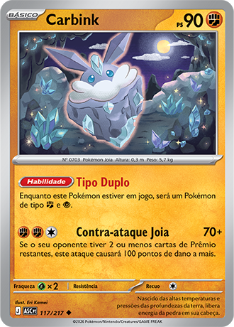 Carbink (117/217) - Carta Avulsa Pokemon