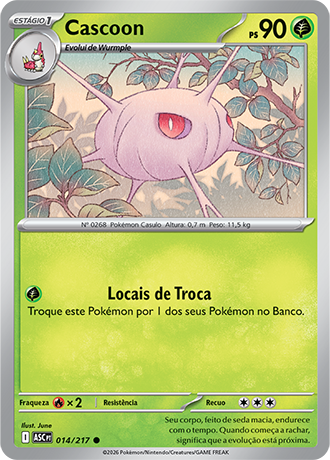 Cascoon (014/217) - Carta Avulsa Pokemon