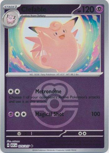 Clefable (075P/217) REV FOIL - Carta Avulsa Pokemon