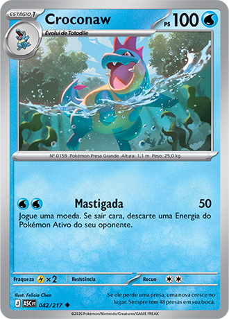 Croconaw (042/217) - Carta Avulsa Pokemon