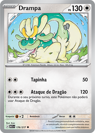 Drampa (176/217) - Carta Avulsa Pokemon