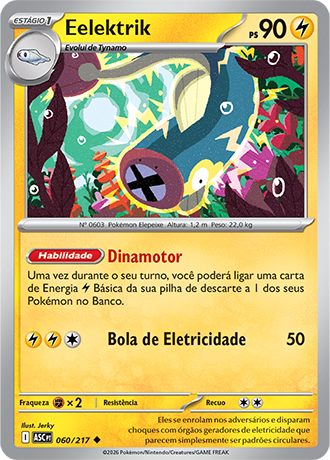 Eelektrik (060/217) - Carta Avulsa Pokemon