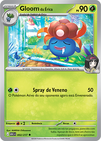 Gloom da Érica / Erika's Gloom (002/217) - Carta Avulsa Pokemon