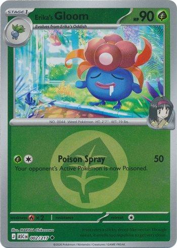 Gloom da Érica / Erika's Gloom (002E/217) REV FOIL - Carta Avulsa Pokemon