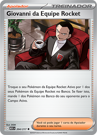 Giovanni da Equipe Rocket / Team Rocket's Giovanni (204/217) - Carta Avulsa Pokemon