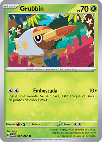 Grubbin (017/217) - Carta Avulsa Pokemon
