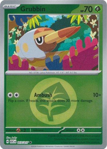 Grubbin (017E/217) REV FOIL - Carta Avulsa Pokemon