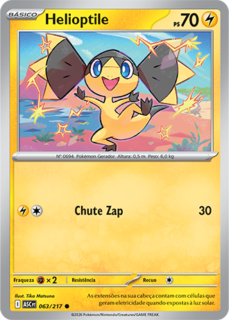 Helioptile (063/217) - Carta Avulsa Pokemon