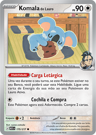Komala do Lauro / Larry's Komala (175/217) - Carta Avulsa Pokemon