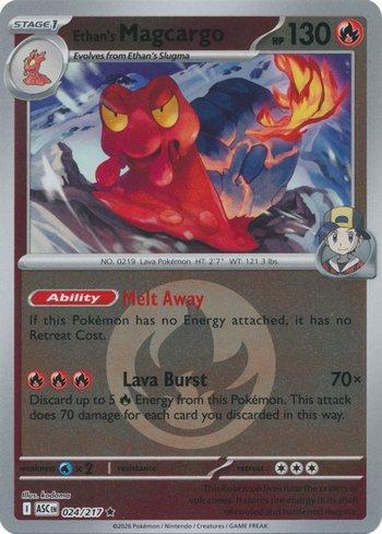 Magcargo do Ethan / Ethan's Magcargo (024E/217) - Carta Avulsa Pokemon