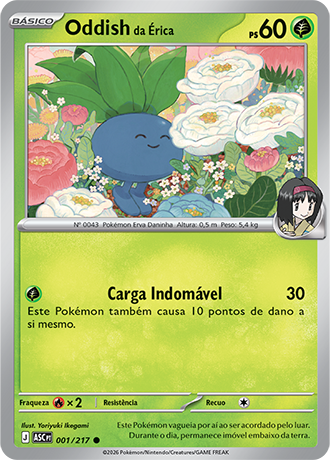 Oddish da Érica / Erika's Oddish (001/217) - Carta Avulsa Pokemon