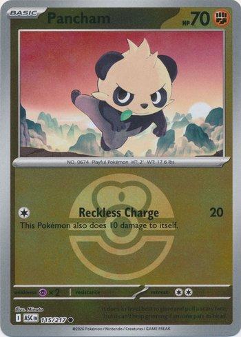 Pancham (115P/217) REV FOIL - Carta Avulsa Pokemon