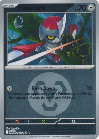 Pawniard (146E/217) REV FOIL - Carta Avulsa Pokemon