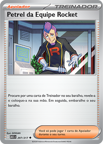 Petrel da Equipe Rocket / Team Rocket's Petrel (207/217) - Carta Avulsa Pokemon