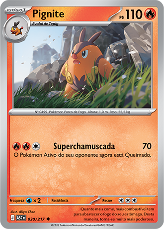 Pignite (030/217) - Carta Avulsa Pokemon
