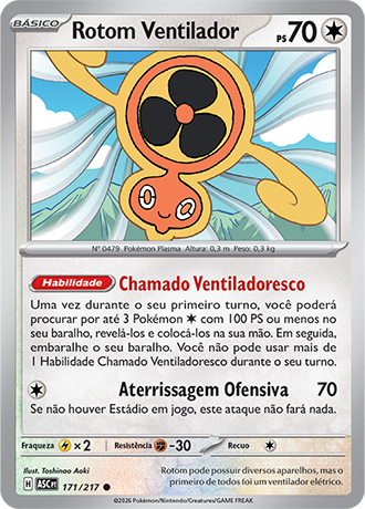 Rotom Ventilador / Fan Rotom (171/217) - Carta Avulsa Pokemon