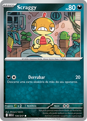Scraggy (134/217) - Carta Avulsa Pokemon