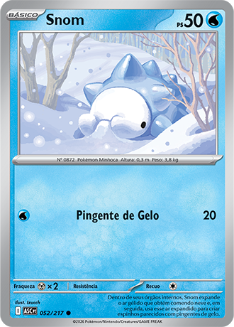 Snom (052/217) - Carta Avulsa Pokemon