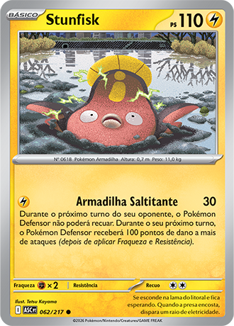 Stunfisk (062/217) - Carta Avulsa Pokemon