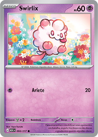 Swirlix (093/217) - Carta Avulsa Pokemon