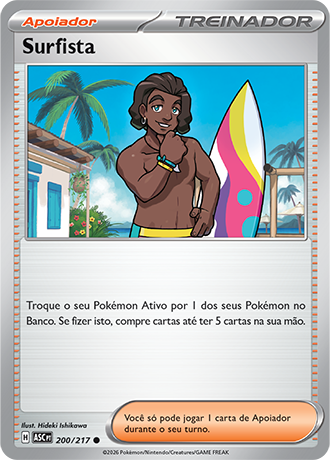 Surfista / Surfer (200/217) - Carta Avulsa Pokemon