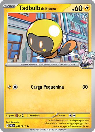 Tadbulb da Kissera / Iono's Tadbulb (069/217) - Carta Avulsa Pokemon