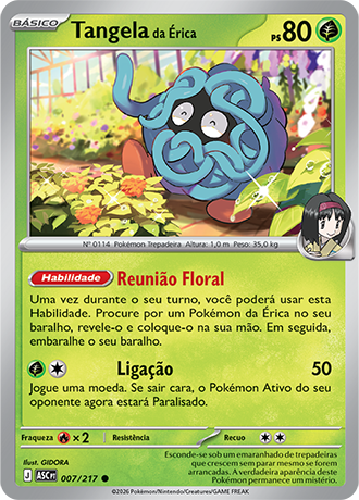 Tangela da Érica / Erika's Tangela (007/217) - Carta Avulsa Pokemon