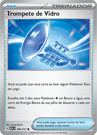 Trompete de Vidro / Glass Trumpet (189/217) - Carta Avulsa Pokemon