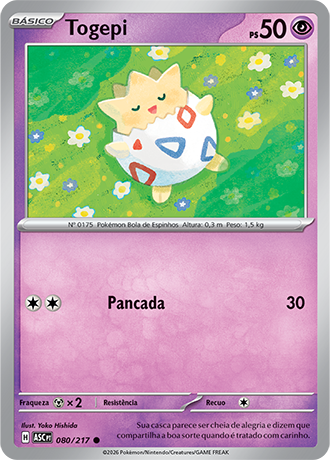 Togepi (080/217) - Carta Avulsa Pokemon