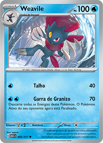 Weavile (045/217) - Carta Avulsa Pokemon