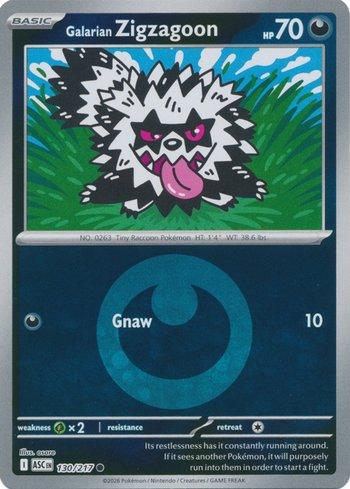 Zigzagoon de Galar / Galarian Zigzagoon (130E/217) REV FOIL - Carta Avulsa Pokemon