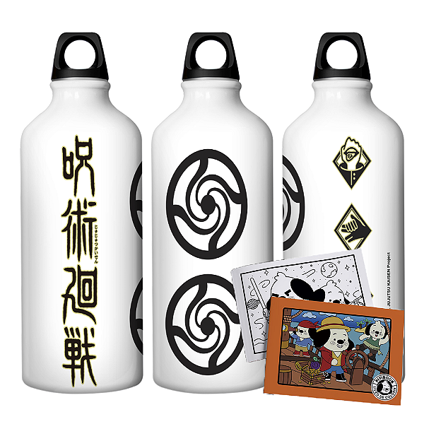 Garrafa Squeeze Simbolo Jujutso Kaisen - 600 ml
