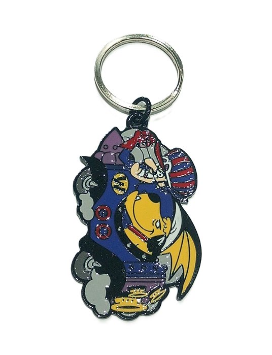 Chaveiro em Aço - Muttley e Dick Vigarista (Corrida Maluca)