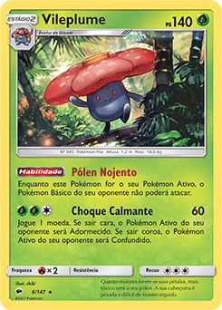 Vileplume (6/147) REV FOIL - Carta Avulsa Pokemon
